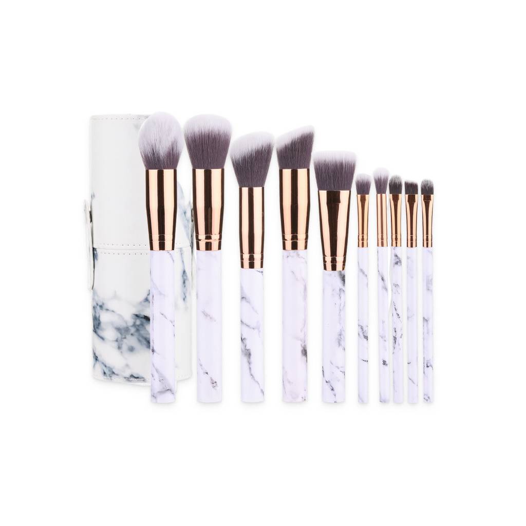 White Marble Makeup Brush Set Beauty Tools White Marble Makeup Brush Set Beauty Tools
