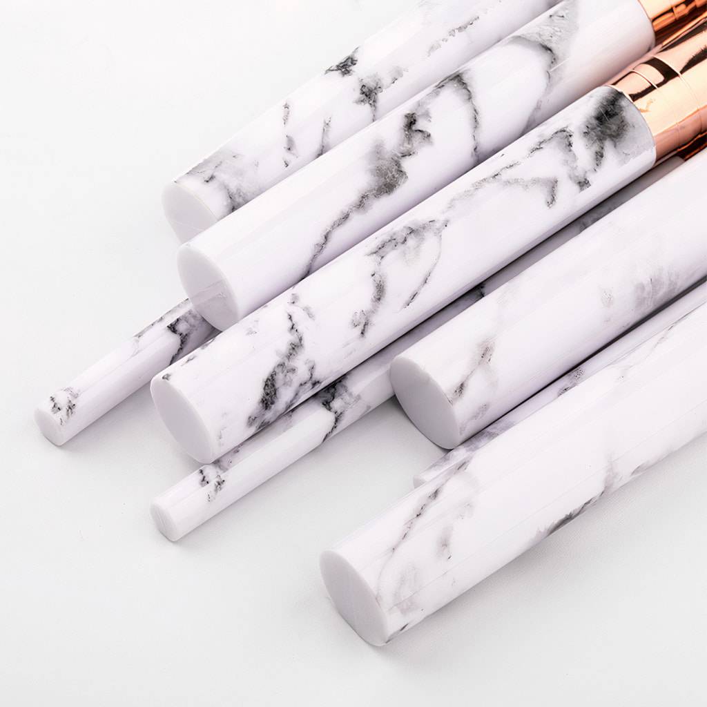 White Marble Makeup Brush Set Beauty Tools White Marble Makeup Brush Set Beauty Tools