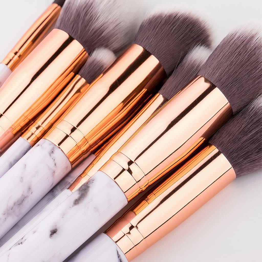 White Marble Makeup Brush Set Beauty Tools White Marble Makeup Brush Set Beauty Tools