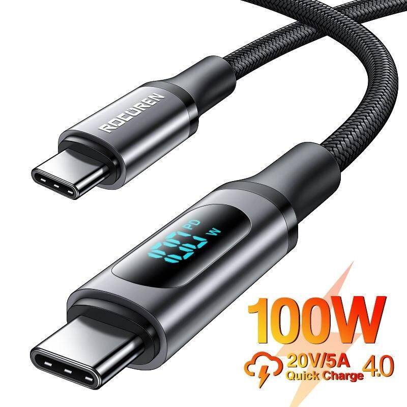 100W LED USB-C Fast Charge & Data Sync Cable Charging Cables Electronics Length : 0.5m|1m|2m|3m 100W LED USB-C Fast Charge & Data Sync Cable Charging Cables Electronics Length : 0.5m|1m|2m|3m