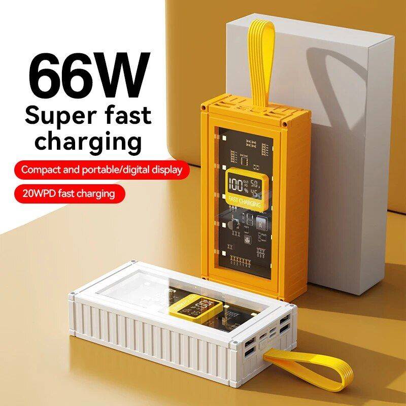 20000mAh Wireless Two-way Quick Charge Power Bank with Digital Display for iPhone & Type-C Devices Electronics Power Banks Color : Black|White|Yellow|Red 20000mAh Wireless Two-way Quick Charge Power Bank with Digital Display for iPhone & Type-C Devices Electronics Power Banks Color : Black|White|Yellow|Red