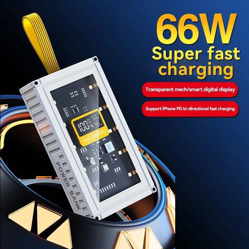 20000mAh Wireless Two-way Quick Charge Power Bank with Digital Display for iPhone & Type-C Devices Electronics Power Banks Color : Black|White|Yellow|Red 20000mAh Wireless Two-way Quick Charge Power Bank with Digital Display for iPhone & Type-C Devices Electronics Power Banks Color : Black|White|Yellow|Red