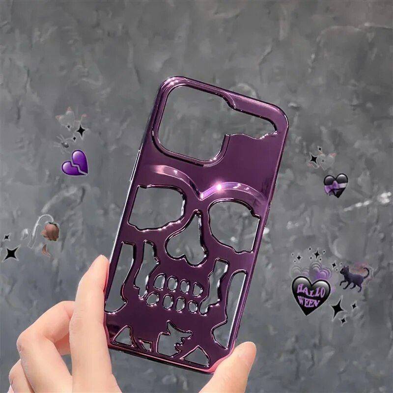 3D Skull Luxury Silicone Phone Case for iPhone Models – Shockproof with Mirror Film Fashion Accessories Phone Cases Compatibility : For iPhone 14|For iPhone 14Pro|For iPhone 14ProMax|For iPhone 14Plus|For iPhone 13|For iPhone 13Pro|For iPhone 13ProMax|For iPhone 12|For iPhone 12Pro|For iPhone 12ProMax|For iPhone 11|For iPhone 11ProMax|For iPhone 15|For iPhone 15Pro|For iPhone 15Plus|For iPhone 15ProMax 3D Skull Luxury Silicone Phone Case for iPhone Models - Shockproof with Mirror Film Fashion Accessories Phone Cases Compatibility : For iPhone 14|For iPhone 14Pro|For iPhone 14ProMax|For iPhone 14Plus|For iPhone 13|For iPhone 13Pro|For iPhone 13ProMax|For iPhone 12|For iPhone 12Pro|For iPhone 12ProMax|For iPhone 11|For iPhone 11ProMax|For iPhone 15|For iPhone 15Pro|For iPhone 15Plus|For iPhone 15ProMax