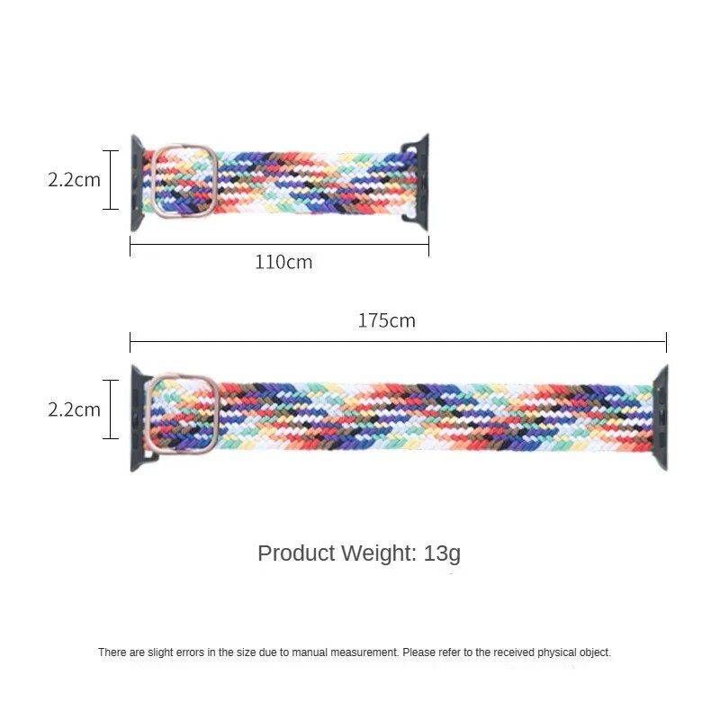 Adjustable Braided Loop Elastic Watch Strap for Apple Watch Series Fashion Accessories New Arrivals Smartwatch Bands Color : Cold sea blue|Cherry blossom|Withered olive green|Charcoal|Flaming red|full black|Blue and white|Oblque Amy Green|Oblique black red|Green Orchid|Army Green Blue|Black red yellow|Dark green|Army Green Gray|Color black white|Black orange|Cai Ling Black|Yellow green black|Orange yellow geen|Dark gray orange|Orange red|Bean Green|Purple and Yellow|Blue powder|Lavender|Colored Pond|camouflage|cosmetic|Light blue|Blue and Yellow|Rainbow colors Adjustable Braided Loop Elastic Watch Strap for Apple Watch Series Fashion Accessories New Arrivals Smartwatch Bands Color : Cold sea blue|Cherry blossom|Withered olive green|Charcoal|Flaming red|full black|Blue and white|Oblque Amy Green|Oblique black red|Green Orchid|Army Green Blue|Black red yellow|Dark green|Army Green Gray|Color black white|Black orange|Cai Ling Black|Yellow green black|Orange yellow geen|Dark gray orange|Orange red|Bean Green|Purple and Yellow|Blue powder|Lavender|Colored Pond|camouflage|cosmetic|Light blue|Blue and Yellow|Rainbow colors