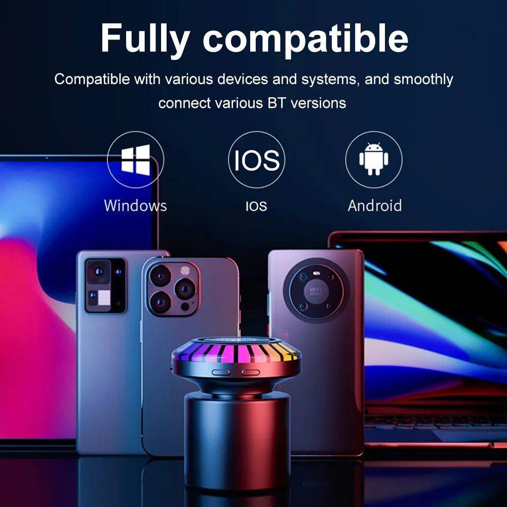 Bone Conduction RGB Wireless Speaker with Atmosphere Light Rhythm Bluetooth Speakers Electronics Bone Conduction RGB Wireless Speaker with Atmosphere Light Rhythm Bluetooth Speakers Electronics