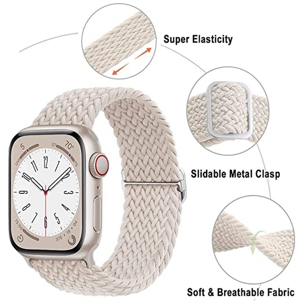 Braided Solo Loop Apple Watch Band – Compatible with Series 3 to 9 & SE Fashion Accessories New Arrivals Smartwatch Bands Color : Black|Green|Red|Pink |Beige|Blue|Orange|Gray|Red/Black|Black/Green|Rainbow|Black/White|Green Gradient|Orange Gradient|Purple Gradient Braided Solo Loop Apple Watch Band - Compatible with Series 3 to 9 & SE Fashion Accessories New Arrivals Smartwatch Bands Color : Black|Green|Red|Pink |Beige|Blue|Orange|Gray|Red/Black|Black/Green|Rainbow|Black/White|Green Gradient|Orange Gradient|Purple Gradient
