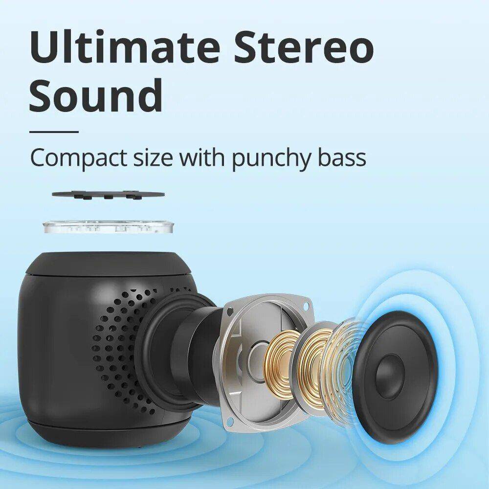 Compact Portable T7 Mini Speaker: TWS, Bluetooth 5.3, Balanced Bass, IPX7 Waterproof; Perfect for Outdoor Use Bluetooth Speakers Electronics Color : Black Compact Portable T7 Mini Speaker: TWS, Bluetooth 5.3, Balanced Bass, IPX7 Waterproof; Perfect for Outdoor Use Bluetooth Speakers Electronics Color : Black