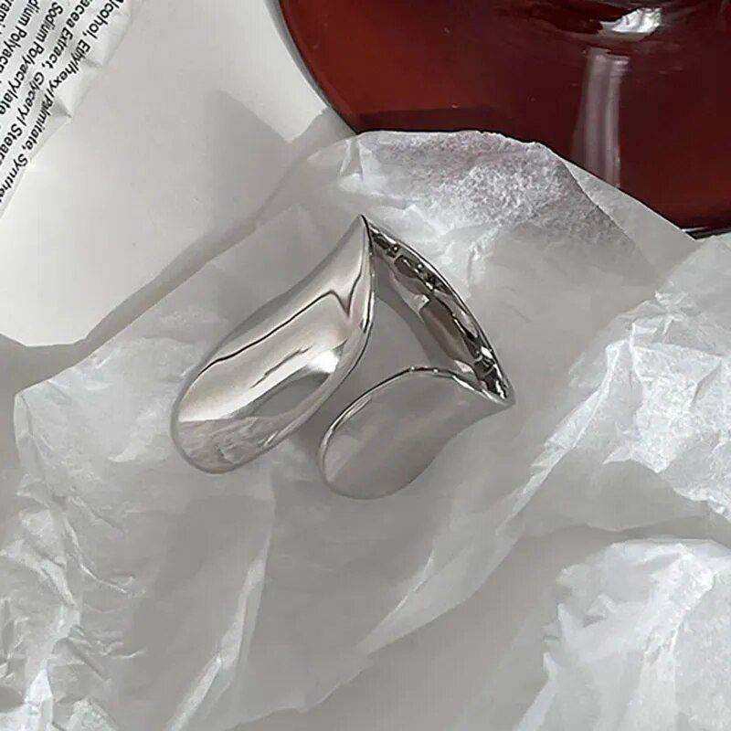 Elegant Silver Geometric Cuff Ring Fashion Accessories Jewelry New Arrivals Сolor : Silver Elegant Silver Geometric Cuff Ring Fashion Accessories Jewelry New Arrivals Сolor : Silver