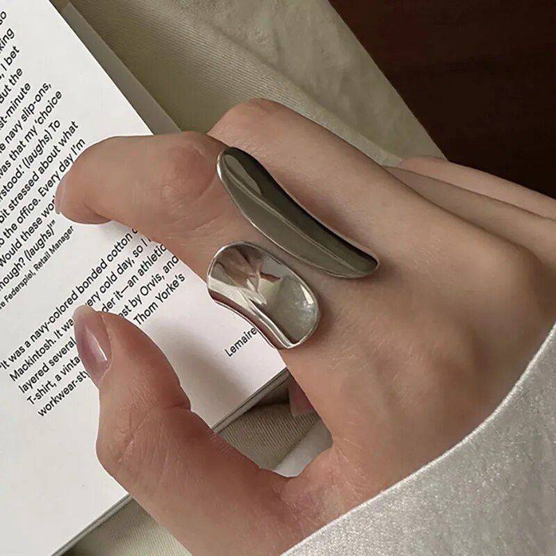 Elegant Silver Geometric Cuff Ring Fashion Accessories Jewelry New Arrivals Сolor : Silver Elegant Silver Geometric Cuff Ring Fashion Accessories Jewelry New Arrivals Сolor : Silver