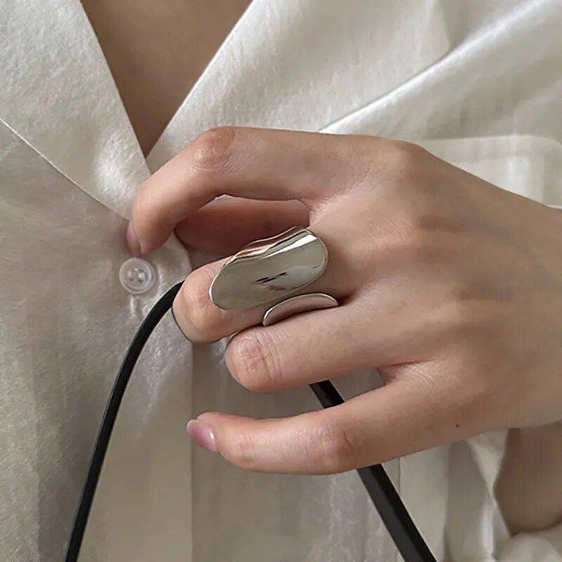 Elegant Silver Geometric Cuff Ring Fashion Accessories Jewelry New Arrivals Сolor : Silver Elegant Silver Geometric Cuff Ring Fashion Accessories Jewelry New Arrivals Сolor : Silver