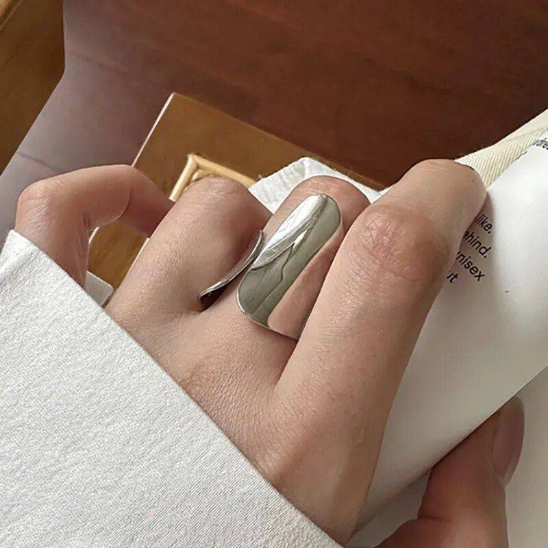 Elegant Silver Geometric Cuff Ring Fashion Accessories Jewelry New Arrivals Сolor : Silver Elegant Silver Geometric Cuff Ring Fashion Accessories Jewelry New Arrivals Сolor : Silver