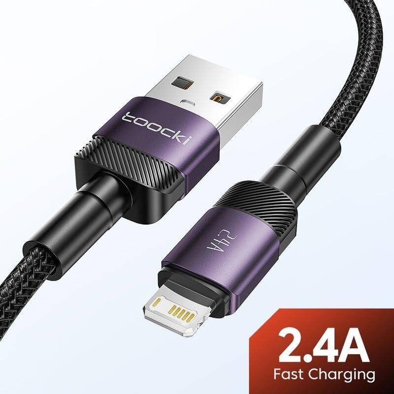 Fast Charging 2.4A Lightning USB Cable for iPhone Series Charging Cables Electronics Color : Purple Fast Charging 2.4A Lightning USB Cable for iPhone Series Charging Cables Electronics Color : Purple