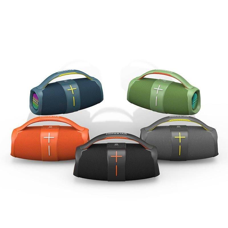 HOPESTAR H60: 40W Powerful Portable Boombox with Bluetooth Subwoofer and MP3 Player Bluetooth Speakers Electronics Color : Black|Green|Grey|Blue|Orange HOPESTAR H60: 40W Powerful Portable Boombox with Bluetooth Subwoofer and MP3 Player Bluetooth Speakers Electronics Color : Black|Green|Grey|Blue|Orange