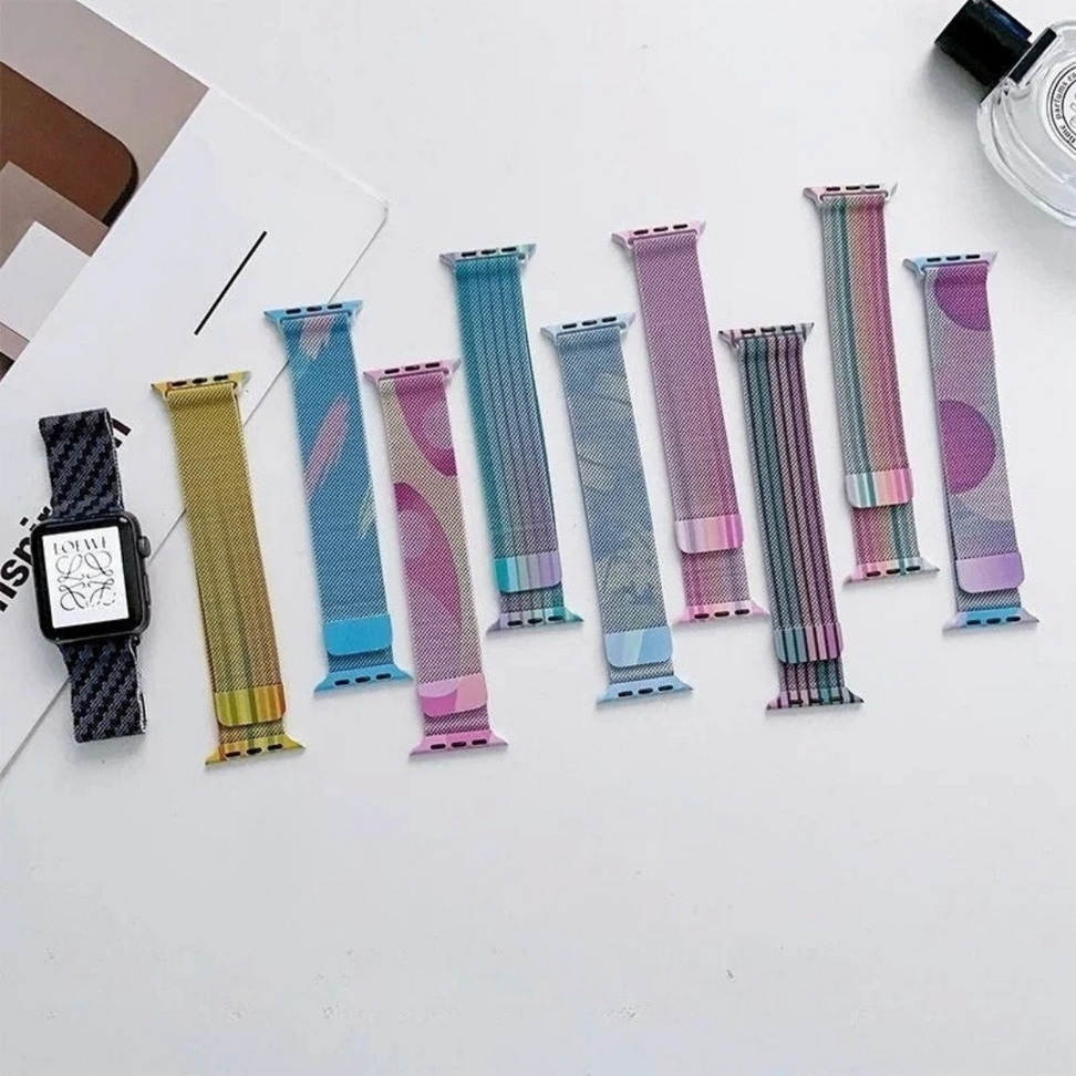 Milanese loop stainless steel Apple Watch strap Smartwatch Bands Color : 1|2|3|4|5|6|7|8|9|10 Milanese loop stainless steel Apple Watch strap Smartwatch Bands Color : 1|2|3|4|5|6|7|8|9|10