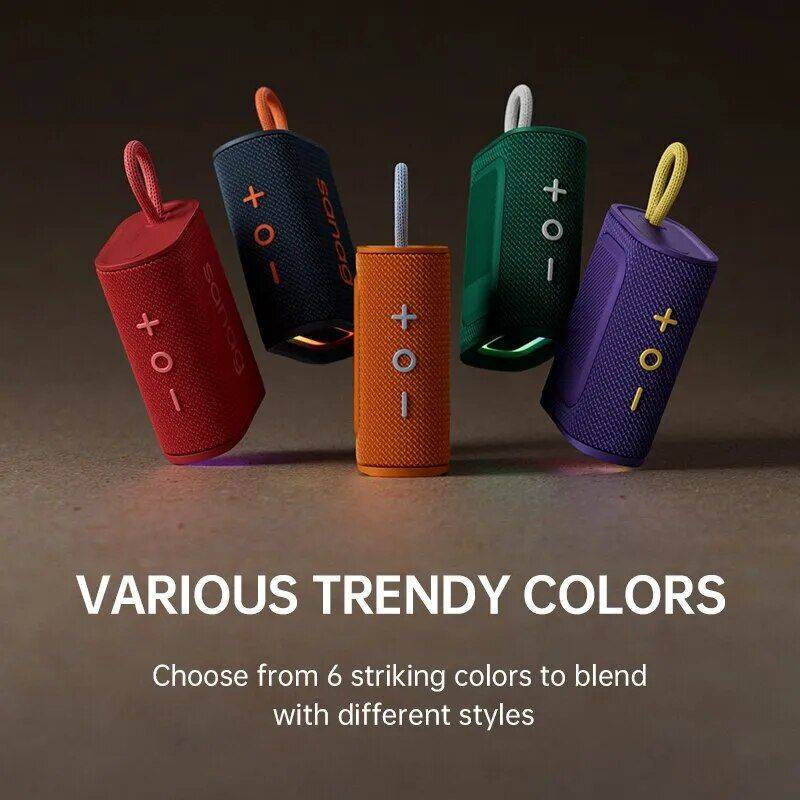 Portable 5W Bluetooth Speaker with IPX7 Waterproof, APP Control & RGB Lighting Bluetooth Speakers Electronics Color : Black|Orange|Red|Purple Portable 5W Bluetooth Speaker with IPX7 Waterproof, APP Control & RGB Lighting Bluetooth Speakers Electronics Color : Black|Orange|Red|Purple