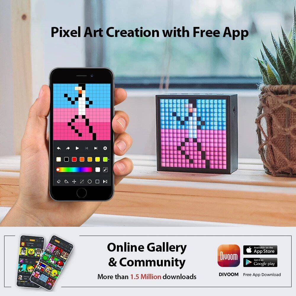 Portable Bluetooth Speaker with LED Bluetooth Speakers Electronics Color : Black Portable Bluetooth Speaker with LED Bluetooth Speakers Electronics Color : Black