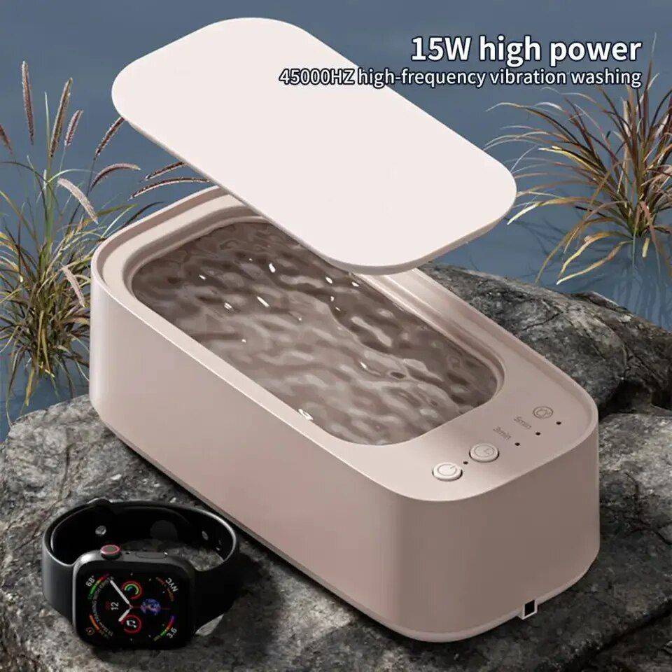 Professional 45KHZ Ultrasonic Jewelry and Eyewear Cleaner Beauty Gadgets New Arrivals Color : White|Gray|Pink Professional 45KHZ Ultrasonic Jewelry and Eyewear Cleaner Beauty Gadgets New Arrivals Color : White|Gray|Pink
