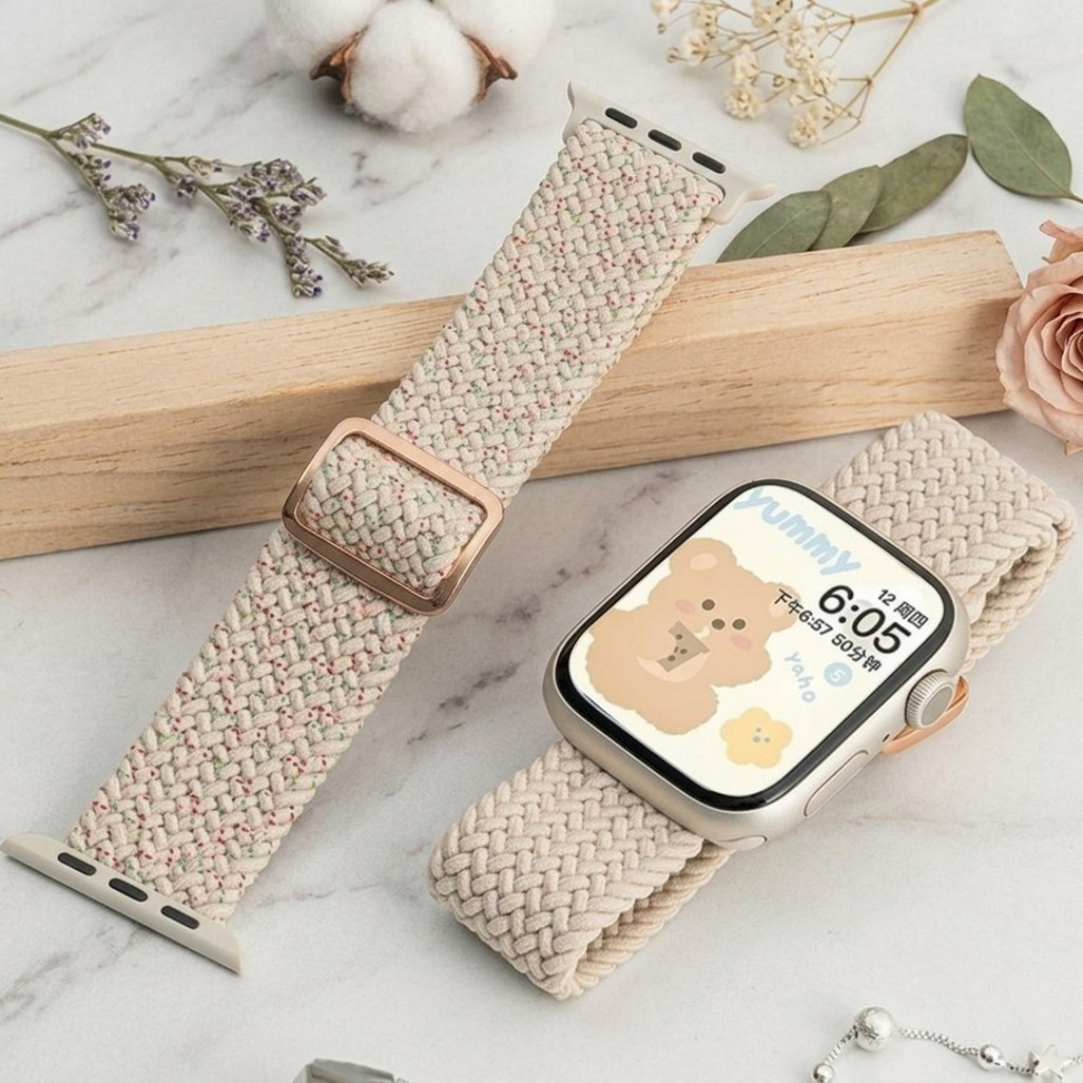 Stretchy Braided Solo Loop Strap 001a
