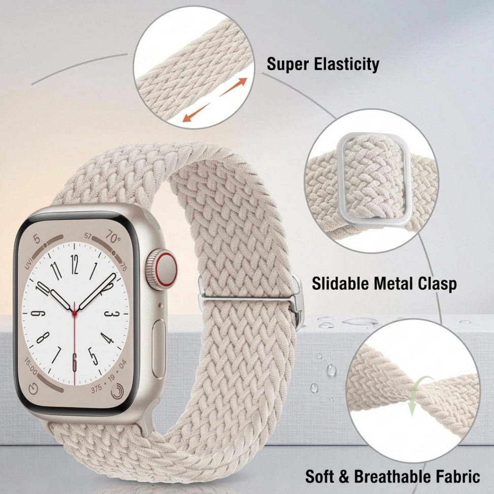 Stretchy Braided Solo Loop Strap 004