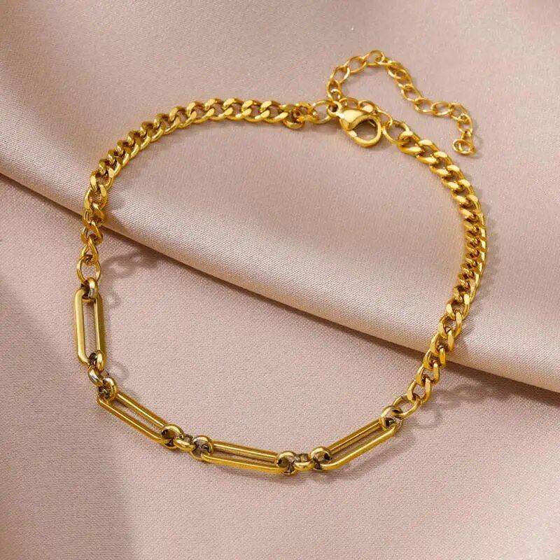 Stylish Stainless Steel Peace Anklet Fashion Accessories Jewelry New Arrivals Metal Color : Wave Beads Chain|Flat Pin Chain|NK Chain|Rope Chain Stylish Stainless Steel Peace Anklet Fashion Accessories Jewelry New Arrivals Metal Color : Wave Beads Chain|Flat Pin Chain|NK Chain|Rope Chain