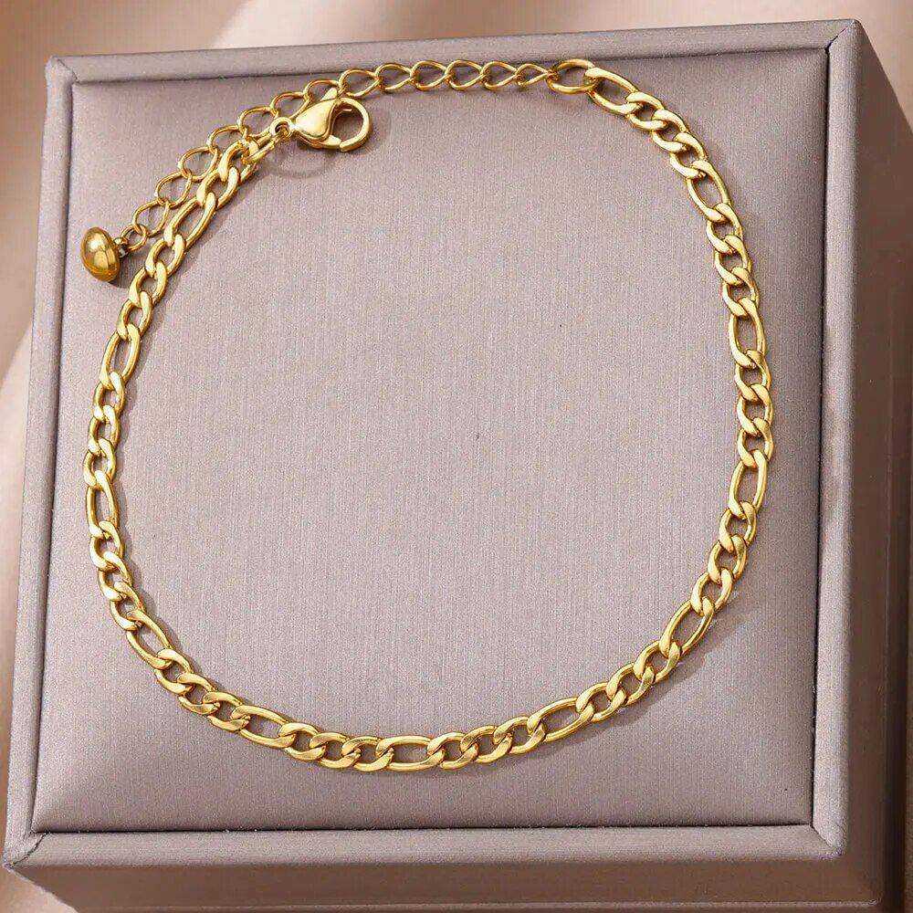 Stylish Stainless Steel Peace Anklet Fashion Accessories Jewelry New Arrivals Metal Color : Wave Beads Chain|Flat Pin Chain|NK Chain|Rope Chain Stylish Stainless Steel Peace Anklet Fashion Accessories Jewelry New Arrivals Metal Color : Wave Beads Chain|Flat Pin Chain|NK Chain|Rope Chain