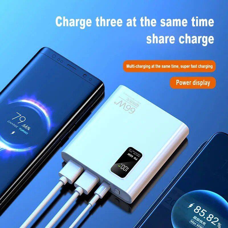 Super Fast Charging 20000mAh Power Bank with Digital Display Electronics Power Banks Color : White for iPhone|Black|Blue Super Fast Charging 20000mAh Power Bank with Digital Display Electronics Power Banks Color : White for iPhone|Black|Blue