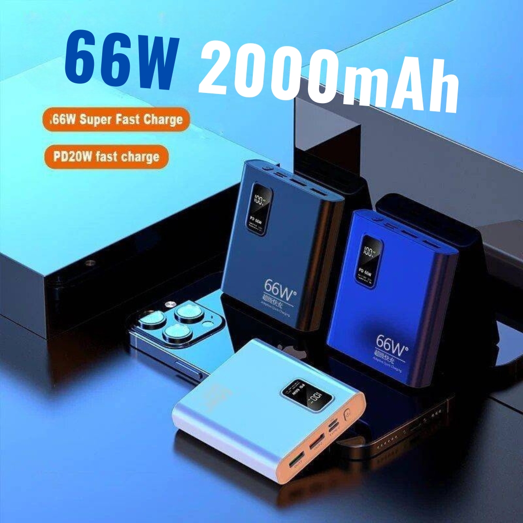 Super Fast Charging 2000mAh Power Bank with Digital Display Power Banks Color : White for iPhone|Black|Blue Super Fast Charging 2000mAh Power Bank with Digital Display Power Banks Color : White for iPhone|Black|Blue