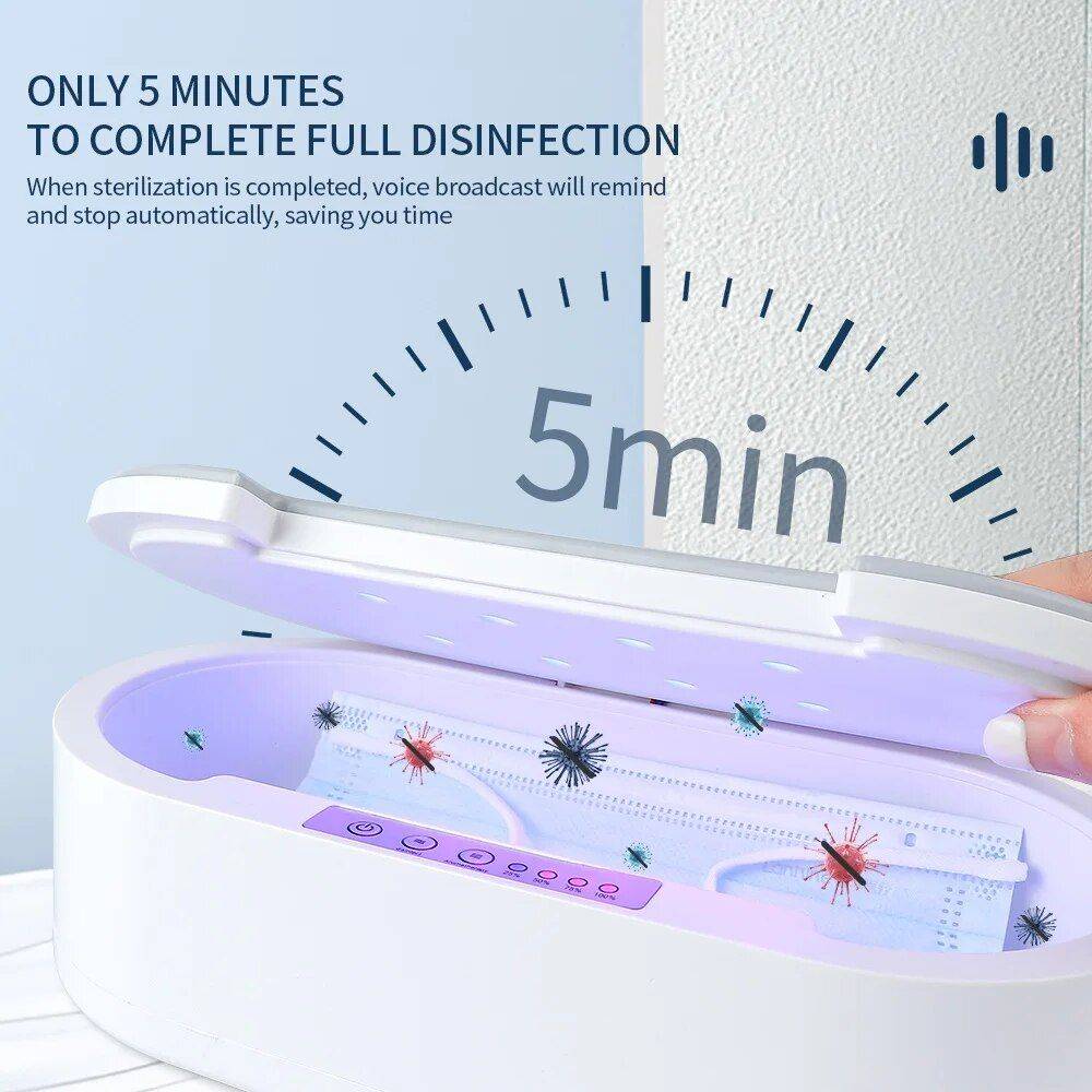 UVC LED Sterilizer Box with Aromatherapy for Tools, Jewelry & Glasses Beauty Gadgets New Arrivals Color : White UVC LED Sterilizer Box with Aromatherapy for Tools, Jewelry & Glasses Beauty Gadgets New Arrivals Color : White