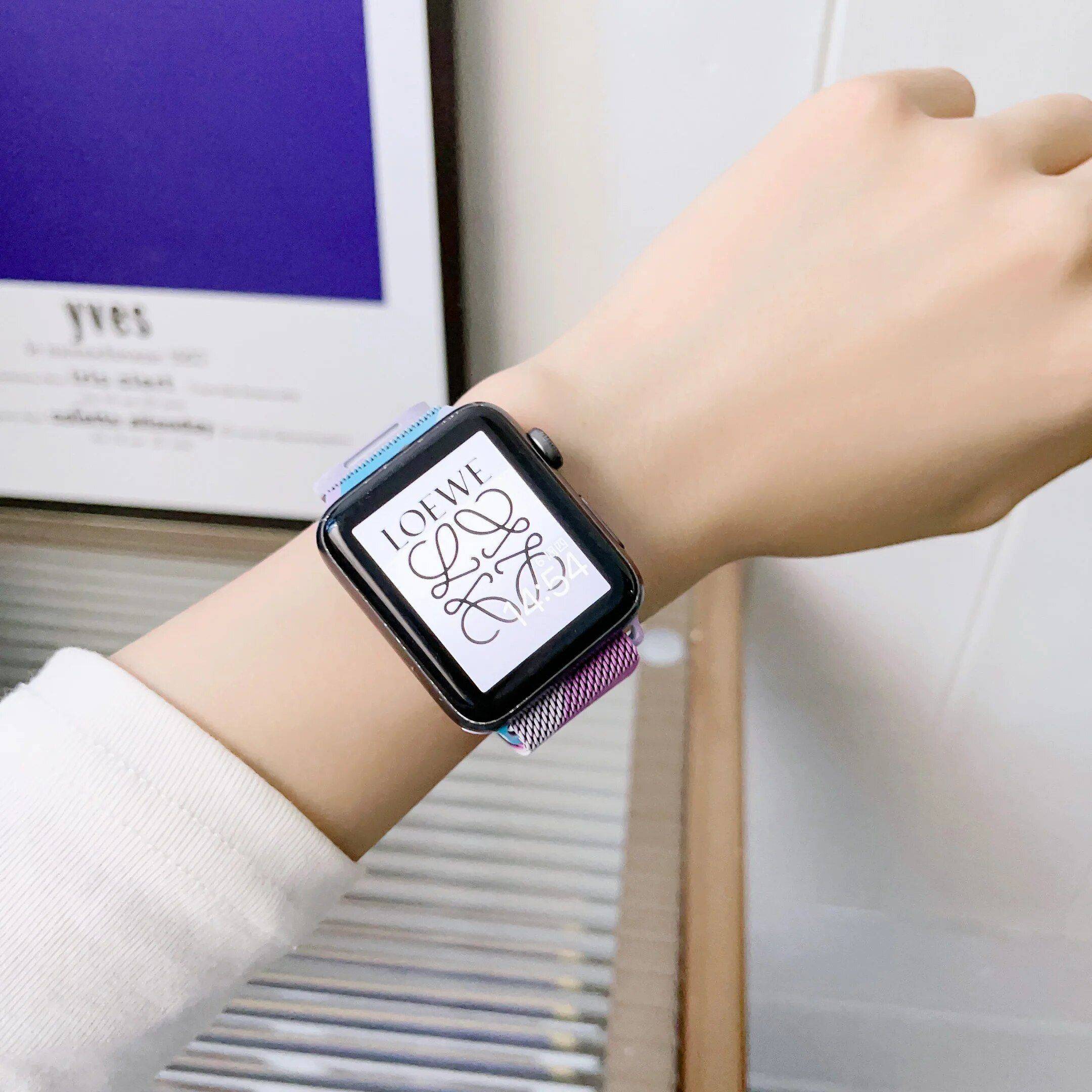 Universal Milanese Loop Stainless Steel Apple Watch Strap Best Sellers Fashion Accessories Smartwatch Bands Color : 1|2|3|4|5|6|7|8|9|10 Universal Milanese Loop Stainless Steel Apple Watch Strap Best Sellers Fashion Accessories Smartwatch Bands Color : 1|2|3|4|5|6|7|8|9|10