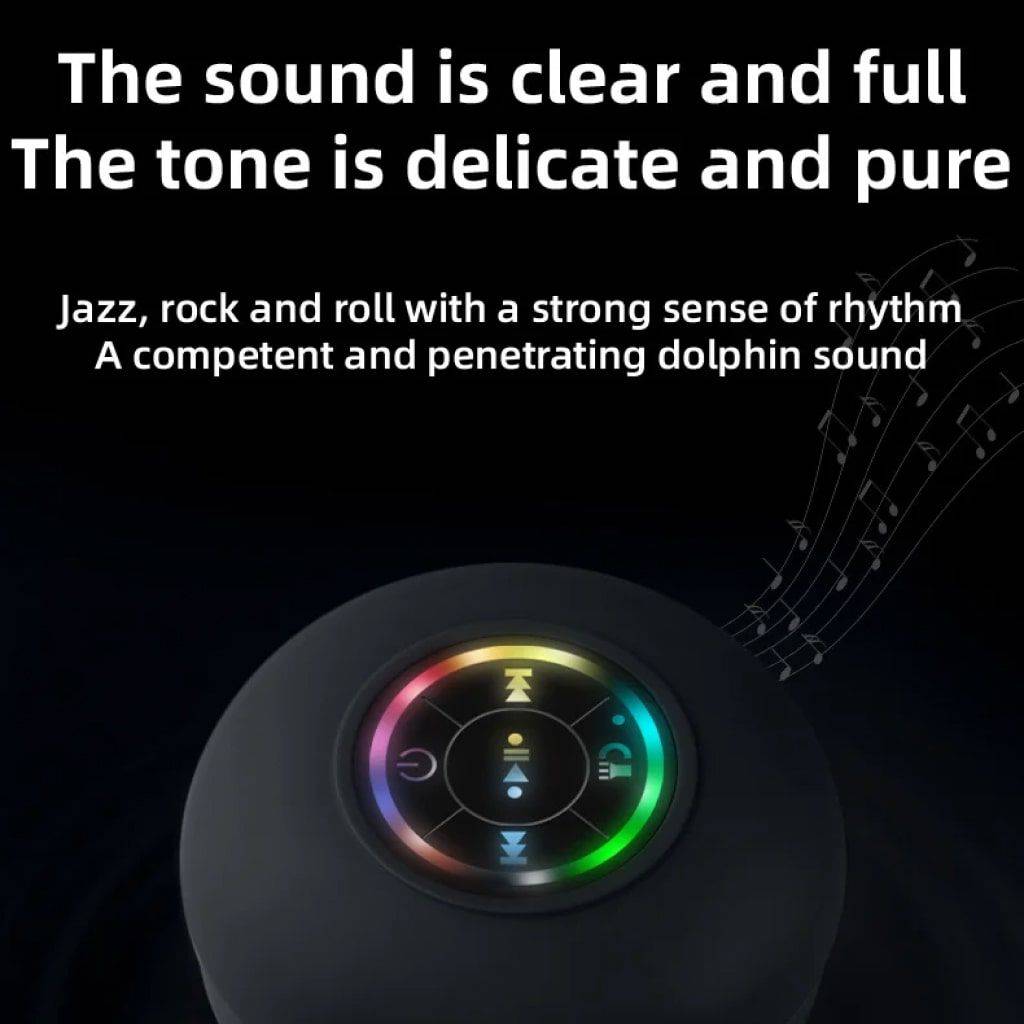 Waterproof Bluetooth Shower Speaker with LED Lights & 3D Surround Sound Bluetooth Speakers Electronics Color : Black Waterproof Bluetooth Shower Speaker with LED Lights & 3D Surround Sound Bluetooth Speakers Electronics Color : Black