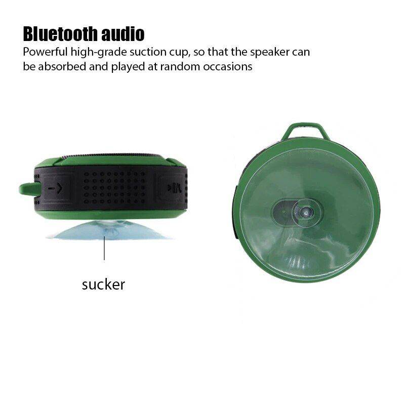 Waterproof Portable Bluetooth Mini Speaker with Deep Bass Bluetooth Speakers Electronics Color : Teal|Black|Red|Orange|Green Waterproof Portable Bluetooth Mini Speaker with Deep Bass Bluetooth Speakers Electronics Color : Teal|Black|Red|Orange|Green