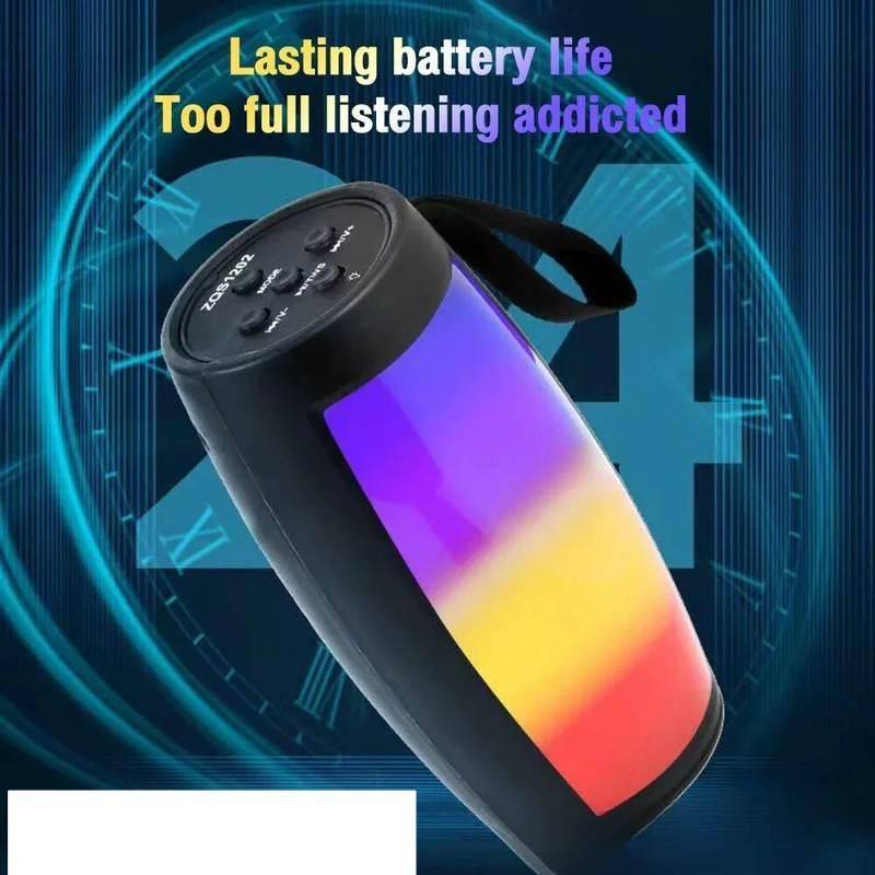Wireless Bluetooth Speaker with LED Lights and Powerful Bass Bluetooth Speakers Electronics Color : Black Wireless Bluetooth Speaker with LED Lights and Powerful Bass Bluetooth Speakers Electronics Color : Black