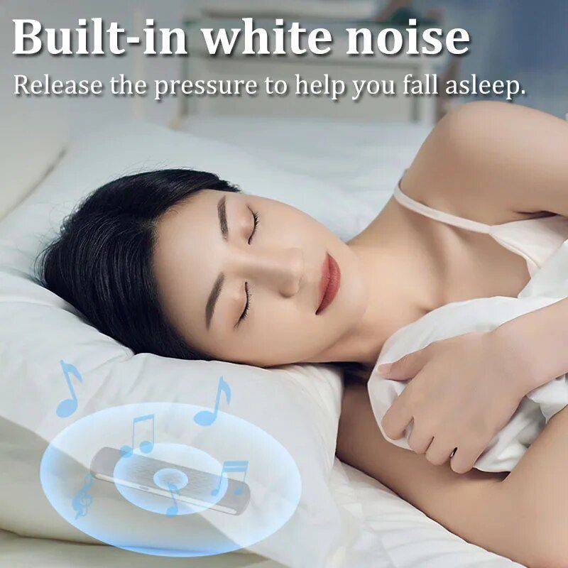 Wireless Bone Conduction Bluetooth Speaker; Under Pillow Music Box with Built-in White Noise for Improved Sleep Bluetooth Speakers Electronics Color : Black|White Wireless Bone Conduction Bluetooth Speaker; Under Pillow Music Box with Built-in White Noise for Improved Sleep Bluetooth Speakers Electronics Color : Black|White