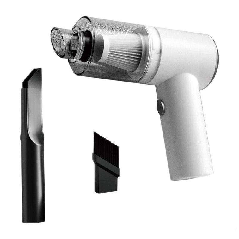 Wireless Car Vacuum Cleaner 6000pa Auto Accessories Color: White Wireless Car Vacuum Cleaner 6000pa Auto Accessories Color: White