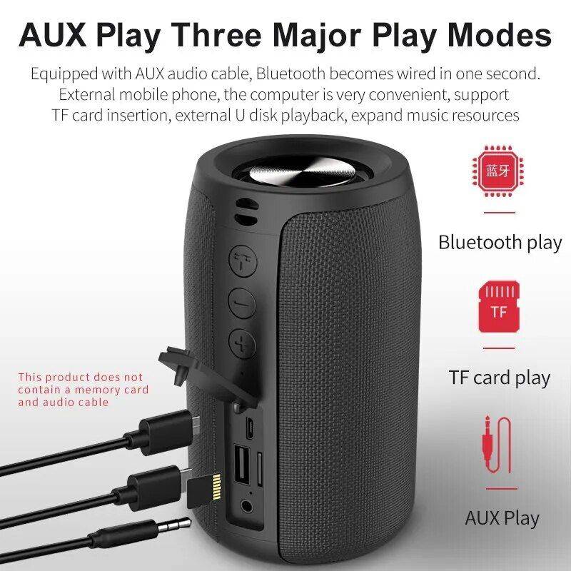 Wireless Waterproof Stereo Speaker Bluetooth Speakers Electronics Color : Black Wireless Waterproof Stereo Speaker Bluetooth Speakers Electronics Color : Black