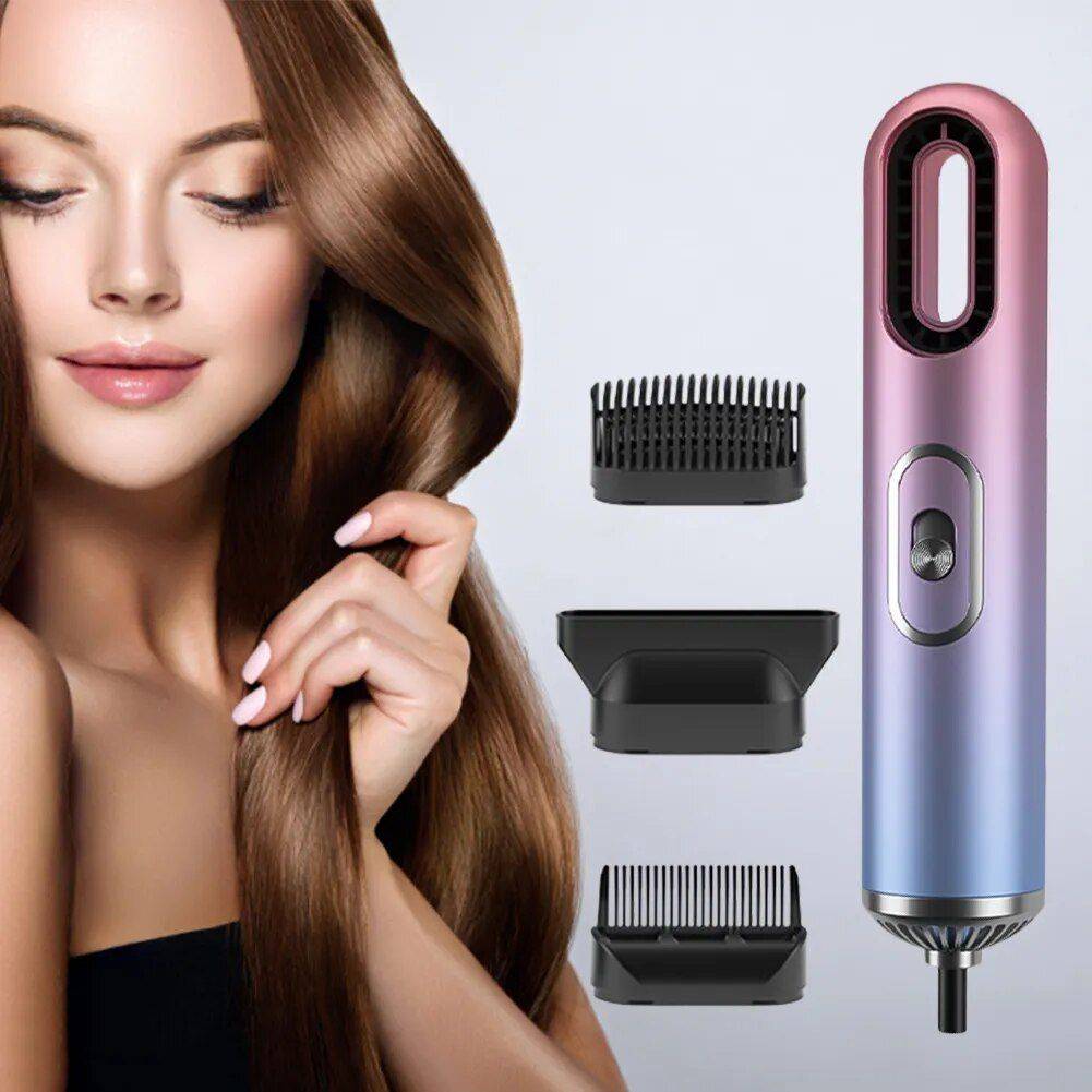 Compact 3-in-1 Anion Hair Dryer with Straightening Comb and Overheat Protection Beauty Gadgets Color : White|Grey|Gradient|Blue Compact 3-in-1 Anion Hair Dryer with Straightening Comb and Overheat Protection Beauty Gadgets Color : White|Grey|Gradient|Blue