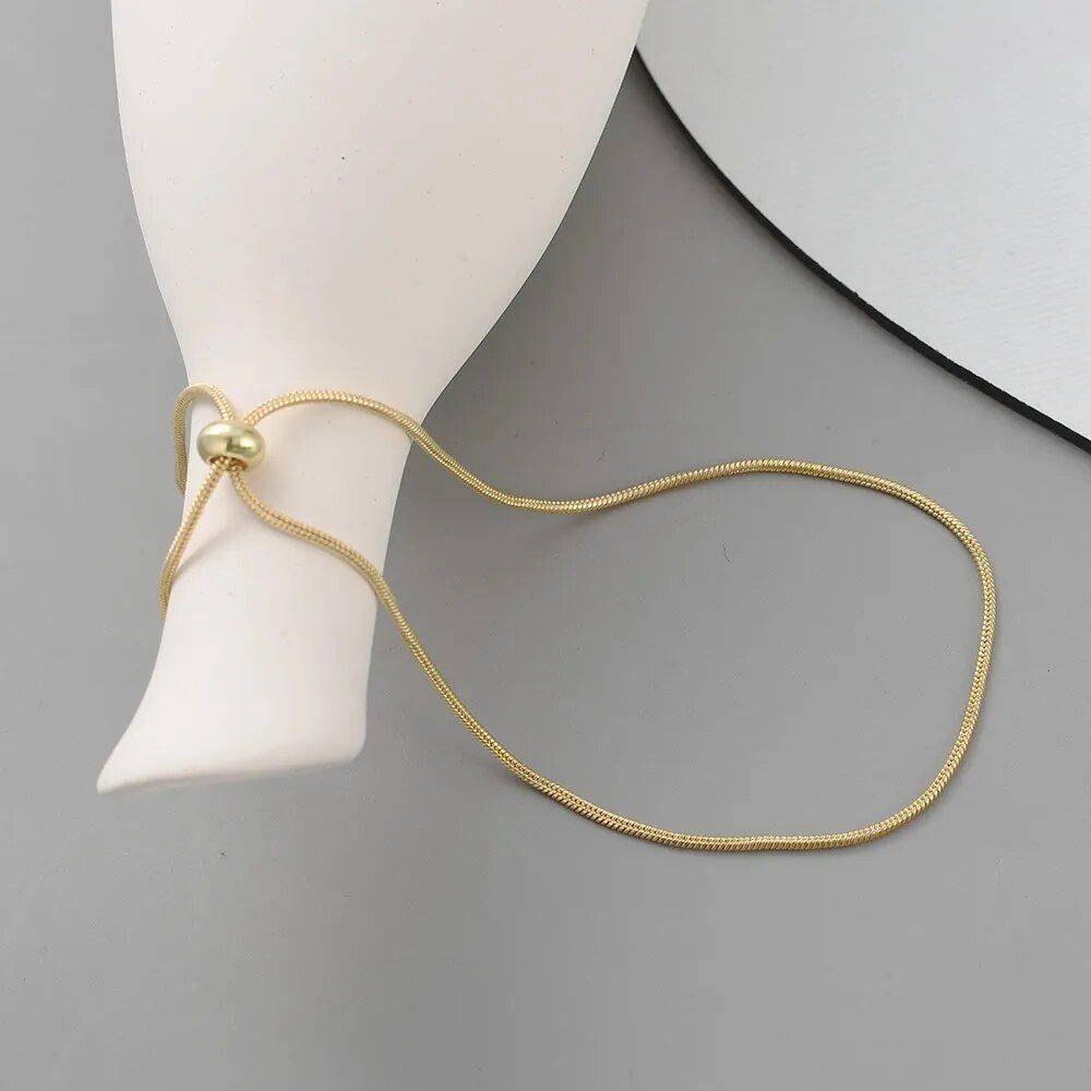 Gold and Silver Color Adjustable Snake Chain Anklet Fashion Accessories Jewelry Color : Gold Gold and Silver Color Adjustable Snake Chain Anklet Fashion Accessories Jewelry Color : Gold