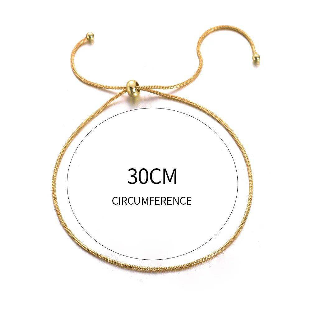 Gold and Silver Color Adjustable Snake Chain Anklet Fashion Accessories Jewelry Color : Gold Gold and Silver Color Adjustable Snake Chain Anklet Fashion Accessories Jewelry Color : Gold