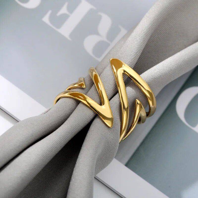 Stainless Steel Geometric Rings Fashion Accessories Jewelry Color : Gold|Silver Stainless Steel Geometric Rings Fashion Accessories Jewelry Color : Gold|Silver