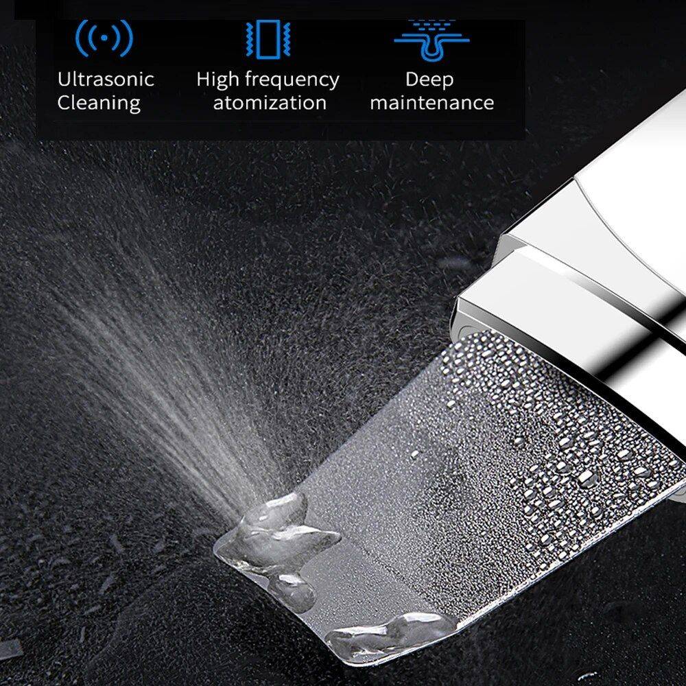 Ultrasonic Facial Scrubber: Deep Cleansing & Rejuvenation Spatula Beauty Gadgets Ultrasonic Facial Scrubber: Deep Cleansing & Rejuvenation Spatula Beauty Gadgets