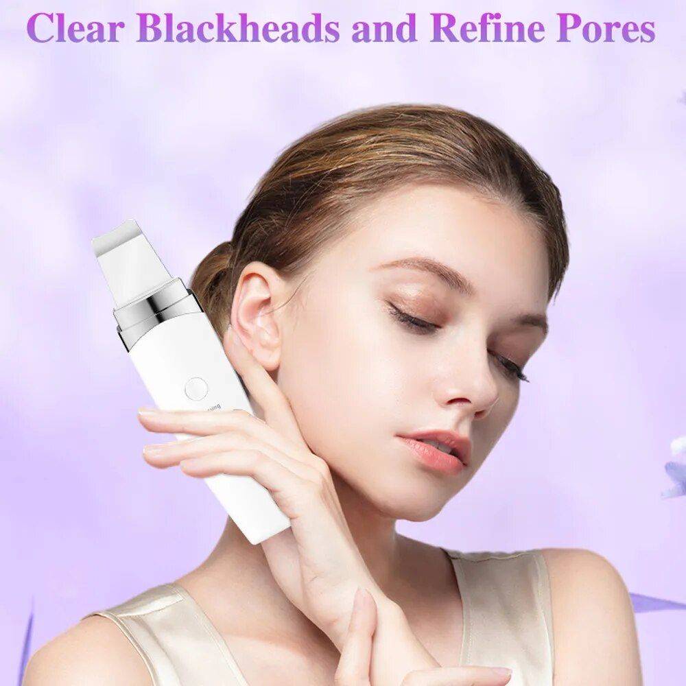 Ultrasonic Facial Scrubber: Deep Cleansing & Rejuvenation Spatula Beauty Gadgets Ultrasonic Facial Scrubber: Deep Cleansing & Rejuvenation Spatula Beauty Gadgets