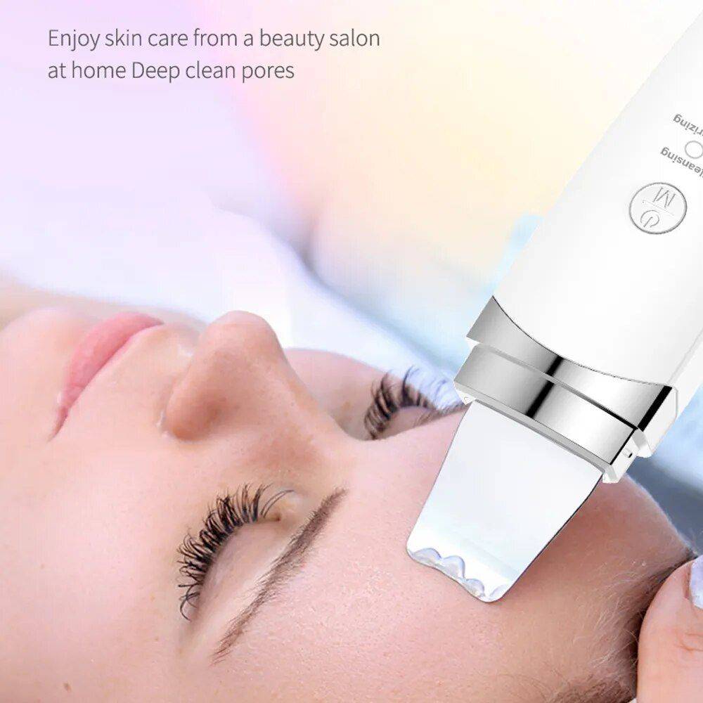 Ultrasonic Facial Scrubber: Deep Cleansing & Rejuvenation Spatula Beauty Gadgets Ultrasonic Facial Scrubber: Deep Cleansing & Rejuvenation Spatula Beauty Gadgets