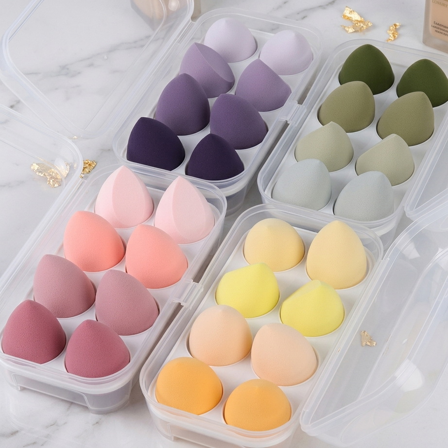 4-Piece Beauty Egg Makeup Blender Set 001
