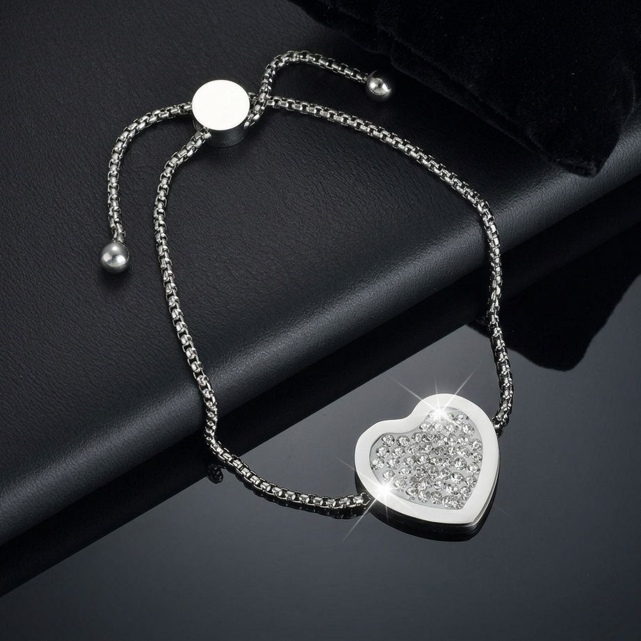 Adjustable Heart Bracelet 001