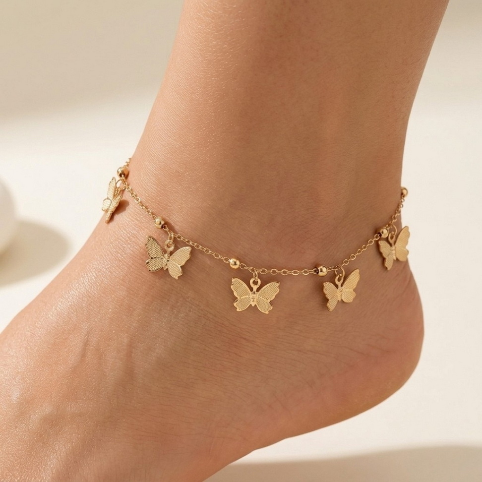 Boho Butterfly Anklet 008