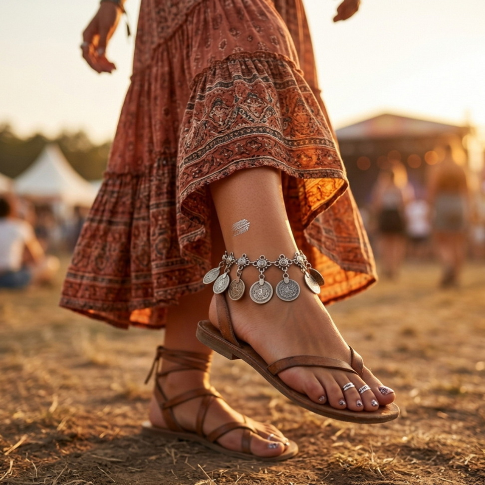 Boho Tassel Anklet 006