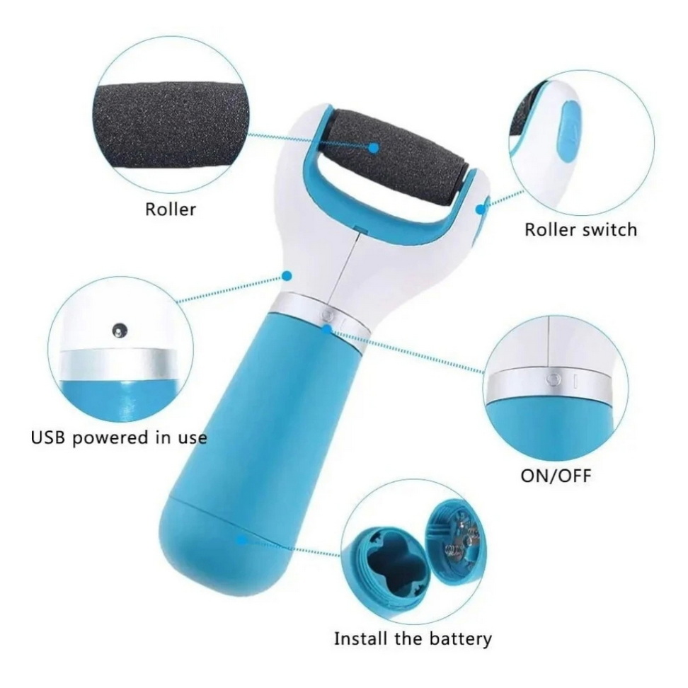 Electric Foot File with Vacuum Foot Color : Blue|Pink|White Electric Foot File with Vacuum Foot Color : Blue|Pink|White