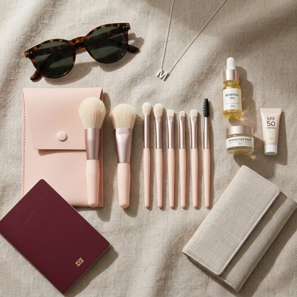 8-Piece Mini Travel Makeup Brush Set 002