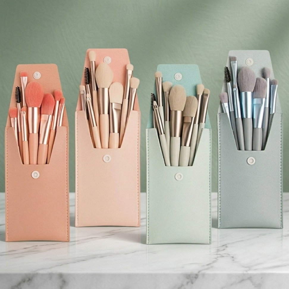 8-Piece Mini Travel Makeup Brush Set 003