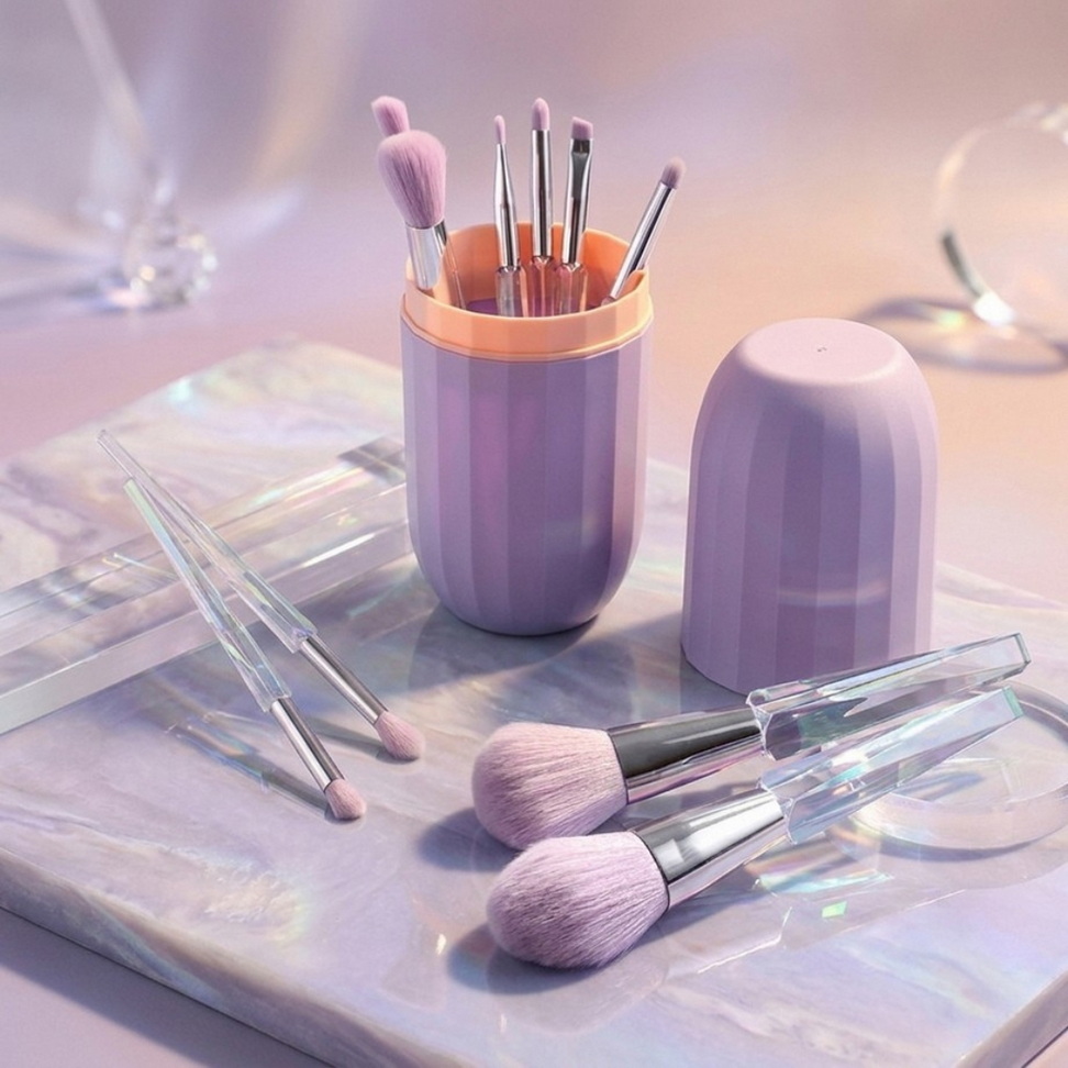 Complete Transparent Makeup Brush Set 003